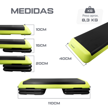 Step Fitness Profissional Ajustável 3 Alturas Envolst