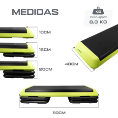 Step Fitness Profissional Ajustável 3 Alturas Envolst