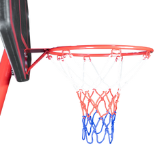 Tabela de basquete infantil móvel com poste, quadro plástico e aro Pista e Campo