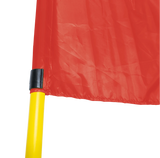 Bandeirola de escanteio oficial de futebol de campo reclinável Velden - cnj com 4 und Cor das bandeiras:Vermelho