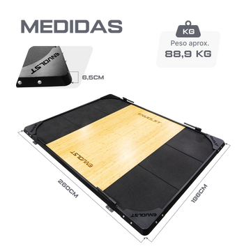 Plataforma Tablado LPO Levantamento de Peso Olímpico Envolst