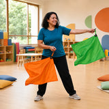 Bandeiras de tecido para malabarismo (swing flags) Pista e Campo - cnj com 6 und