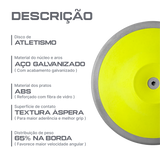 Disco de atletismo de aço e ABS 1Kg Powered by CBAt