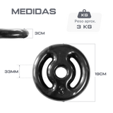 Anilha vazada revestida 3kg Pista e Campo