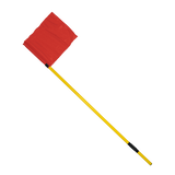 Bandeirola de escanteio oficial de futebol de campo reclinável Velden - cnj com 4 und Cor das bandeiras:Vermelho