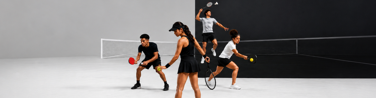 Esportes de raquete: tênis, badminton, pickleball ou mesa?