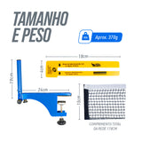 Kit Rede de Tênis de Mesa Giant Dragon - Suporte Rosqueável e Régua