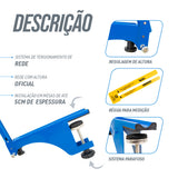 Kit Rede de Tênis de Mesa Giant Dragon - Suporte Rosqueável e Régua