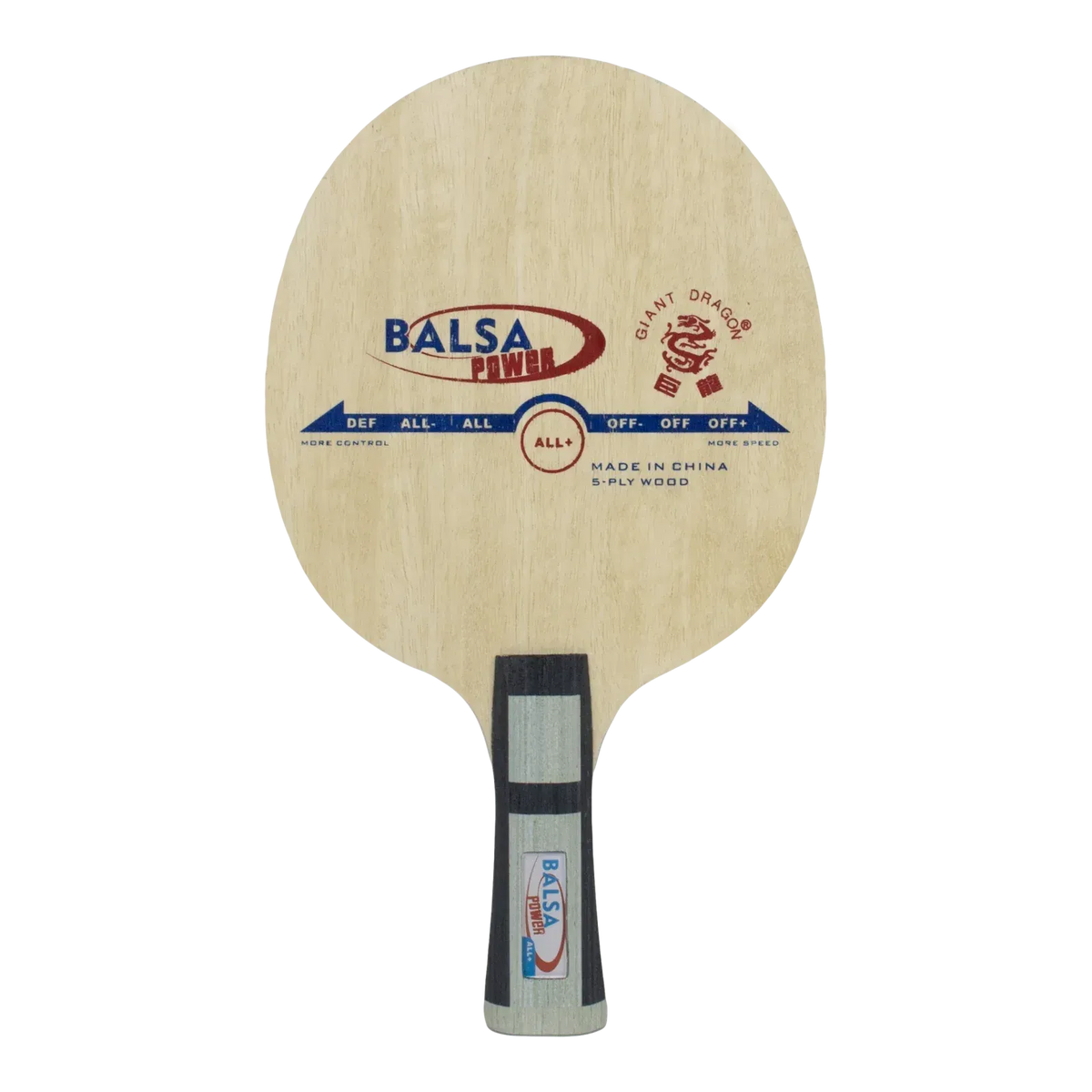 Lâmina de Raquete Tênis de Mesa Giant Dragon Balsa Power - Allround