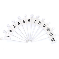 Bandeirola marcadora de aço 45 cm Pista e Campo - cnj com 12 und