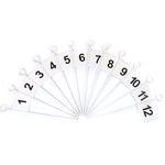 Bandeirola marcadora de aço 45 cm Pista e Campo - cnj com 12 und