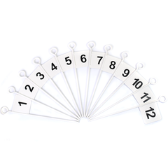 Bandeirola marcadora de aço 45 cm Pista e Campo - cnj com 12 und