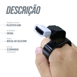 Apito de plástico tipo fox com dedal Pista e Campo