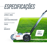 Carrinho para demarcar gramados e pistas com tinta (rolo) Pista e Campo