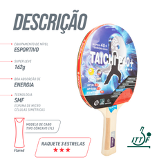 Raquete de Tênis de Mesa Giant Dragon Taichi 3 Estrelas ITTF