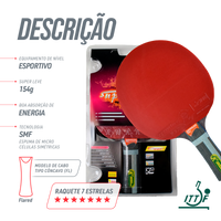 Raquete de tênis de mesa 7 estrelas Superveloce Giant Dragon