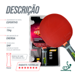 Raquete de tênis de mesa 7 estrelas Superveloce Giant Dragon