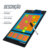 Prancheta tática magnética dupla face com caneta para treinamento de Voleibol Pista e Campo