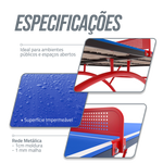 Mesa de tênis de mesa outdoor de fibra de vidro Pista e Campo