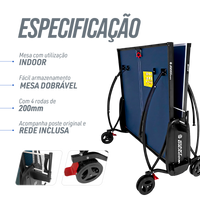 Mesa Tênis De Mesa Com Paredão MDF 15mm Giant Dragon