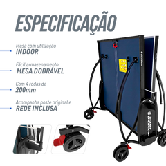 Mesa Tênis De Mesa Com Paredão MDF 15mm Giant Dragon