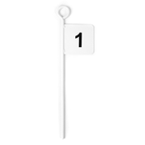 Bandeirola marcadora de aço 45 cm Pista e Campo - cnj com 12 und