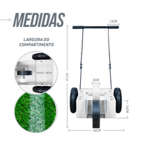 Carrinho para demarcar gramados e pistas com tinta (rolo) Pista e Campo