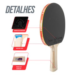 Raquete de Tênis de Mesa Giant Dragon Taichi 3 Estrelas ITTF