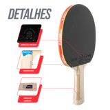 Raquete de Tênis de Mesa Giant Dragon Taichi 3 Estrelas ITTF
