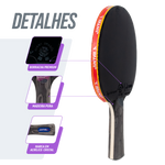 Raquete de Tênis de Mesa Jintai Astra — Alta Performance Aprovada pela ITTF