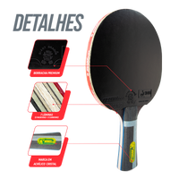 Raquete de tênis de mesa 7 estrelas Superveloce Giant Dragon