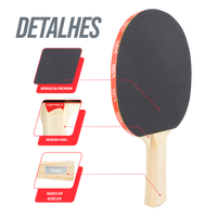 Raquete de tênis de mesa Controle Pista e Campo