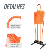 Boneco barreira para treinamento de falta no futebol com base Pista e Campo