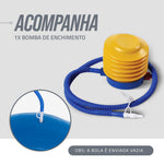 Bola de Pilates Gym Ball 65cm Antiestouro com Bomba Pista e Campo