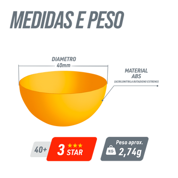 Bolinha de tênis de mesa Elite Pista e Campo - cnj com 6 und