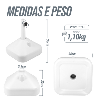 Base para Guarda-Sol e Ombrelone Himbra