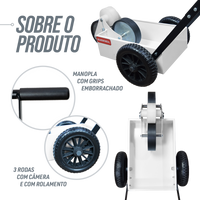 Carrinho para demarcar gramados e pistas com tinta (rolo) Pista e Campo