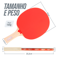 Raquete de tênis de mesa Controle Pista e Campo