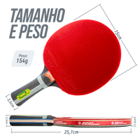 Raquete de tênis de mesa 7 estrelas Superveloce Giant Dragon