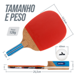 Raquete Tênis de Mesa Caneta Jintai Lunaris 3 Estrelas ITTF