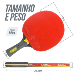 Raquete de Tênis de Mesa Giant Dragon TopEnergy 5 Estrelas