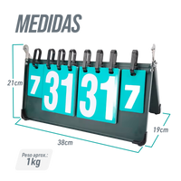 Placar Metálico até 7 Sets para Tênis de Mesa Jintai
