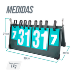Placar Metálico até 7 Sets para Tênis de Mesa Jintai