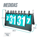 Placar Metálico até 7 Sets para Tênis de Mesa Jintai