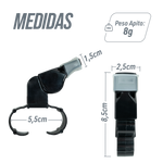 Apito de plástico tipo fox com dedal Pista e Campo