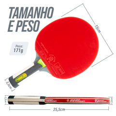 Raquete de Tênis de Mesa Superspin G4 6 Estrelas Giant Dragon