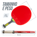 Raquete de Tênis de Mesa Superspin G4 6 Estrelas Giant Dragon