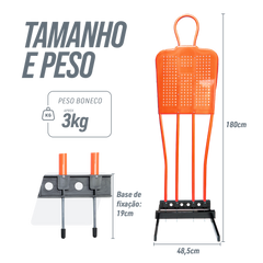 Boneco Barreira Treinamento de Falta Velden 1,80m com Base