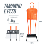 Boneco barreira para treinamento de falta no futebol com base Pista e Campo