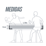 Rede retrátil para ping pong tênis de mesa expansível até 1,60m Pista e Campo